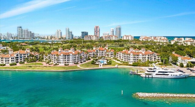 2124 Fisher Island Dr Unit 2124, Miami Beach, FL 33109 - aerial view of skyline and a nearby body of water