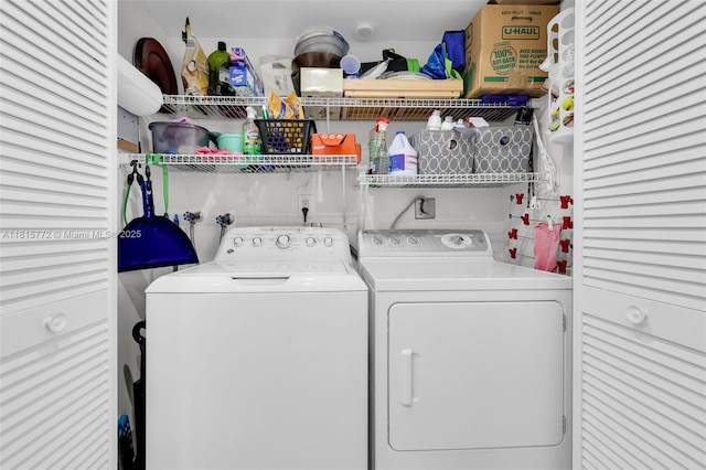 3301 S Palm Aire Dr Unit 106, Pompano Beach, FL 33069 - laundry room with separate washer and dryer