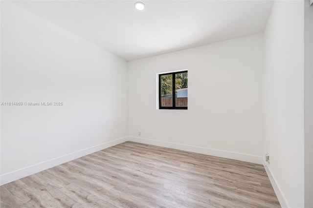 3105 SW 16th St, Fort Lauderdale, FL 33312 - unfurnished room with baseboards, light wood finished floors, and recessed lighting