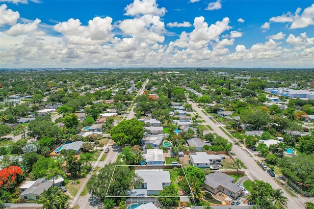 3105 SW 16th St, Fort Lauderdale, FL 33312 - aerial perspective of suburban area with property boundaries highlighted