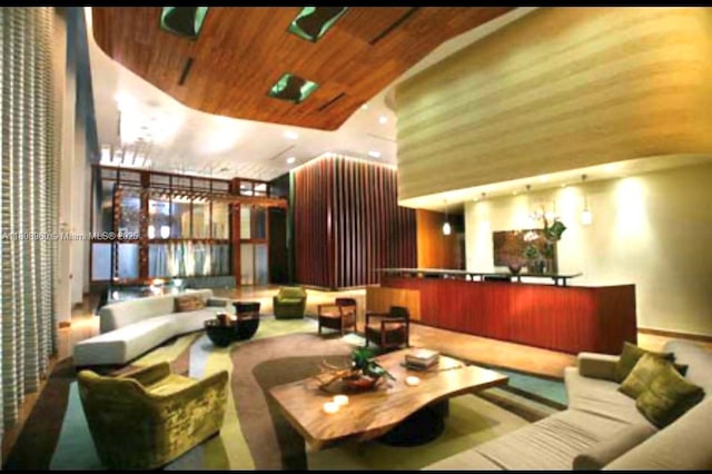 50 Biscayne Blvd Unit 3303, Miami, FL 33132 - lobby featuring wooden ceiling