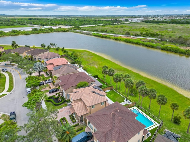 22618 SW 94th Path, Cutler Bay, FL 33190 - aerial view of residential area featuring a large body of water and a pool