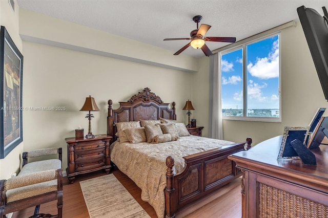 2775 NE 187th St Unit Ph6, Aventura, FL 33180 - bedroom with light wood finished floors and a ceiling fan