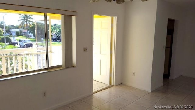 2101 NE 68th St Unit 202, Fort Lauderdale, FL 33308 - spare room featuring light tile patterned floors
