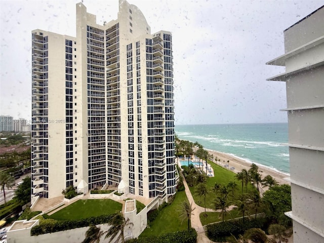 19201 Collins Ave Unit 1019, Sunny Isles Beach, FL 33160 - view of apartment building / complex with a water view