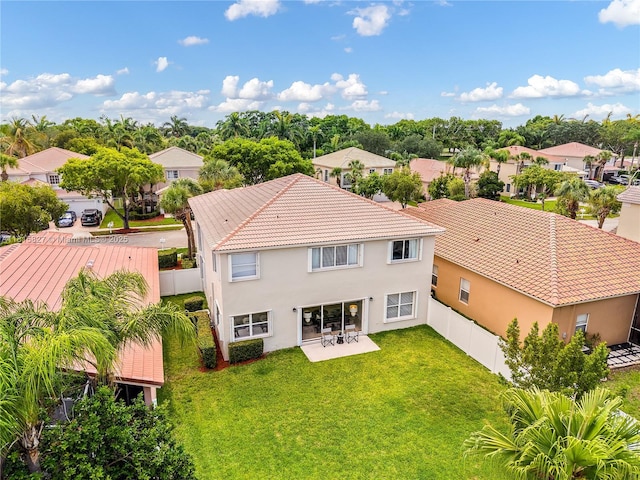 1981 NW 171st Ave, Pembroke Pines, FL 33028 - back of house with a residential view, stucco siding, a patio, and a tile roof