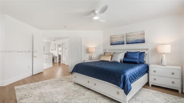 1981 NW 171st Ave, Pembroke Pines, FL 33028 - bedroom featuring wood finished floors, baseboards, and ceiling fan