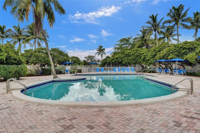 1981 NW 171st Ave, Pembroke Pines, FL 33028 - community pool with a patio