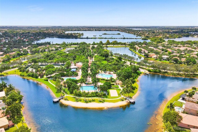 1981 NW 171st Ave, Pembroke Pines, FL 33028 - aerial view of a nearby body of water and a pool