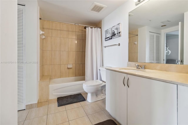 1750 N Bayshore Dr Unit 4604, Miami, FL 33132 - full bath with a closet, tile patterned floors, shower / bath combination with curtain, and vanity