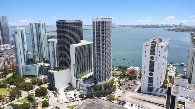 1750 N Bayshore Dr Unit 4604, Miami, FL 33132 - aerial view of city skyline and a nearby body of water