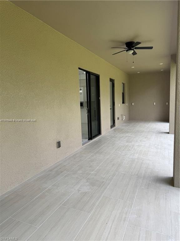 1016 Magnolia Ave, Lehigh Acres, FL 33974 - view of patio / terrace with a ceiling fan