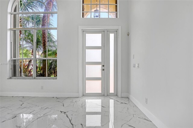 12173 Colony Preserve Dr, Boynton Beach, FL 33436 - foyer featuring light marble finish floors