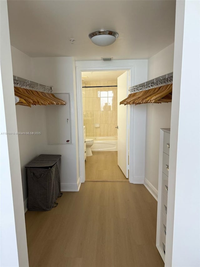1750 N Bayshore Dr Unit 5401, Miami, FL 33132 - spacious closet with wood finished floors