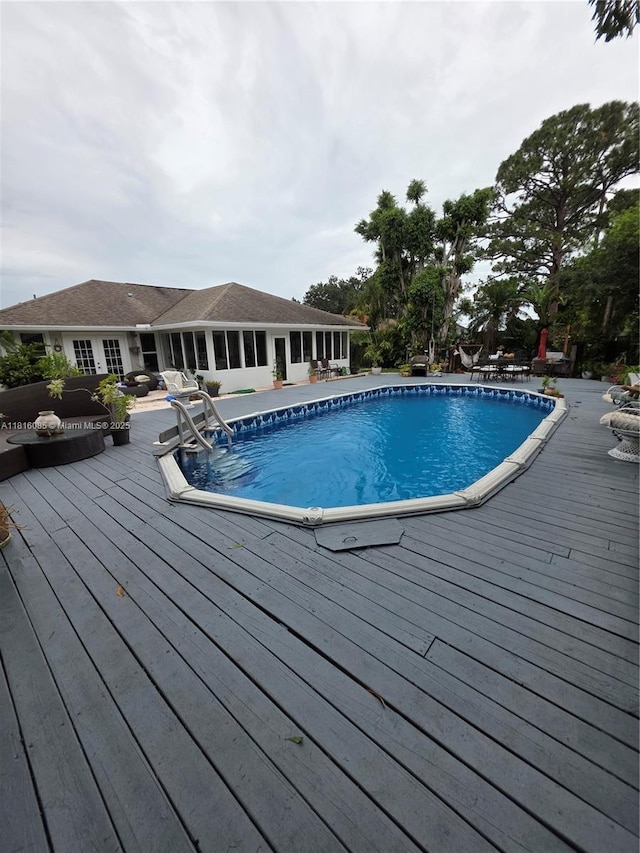 117 SW Fairview Ave, Port St Lucie, FL 34983 - swimming pool with a deck