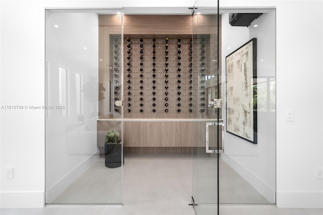 6200 Moss Ranch Rd, Pinecrest, FL 33156 - wine room with baseboards