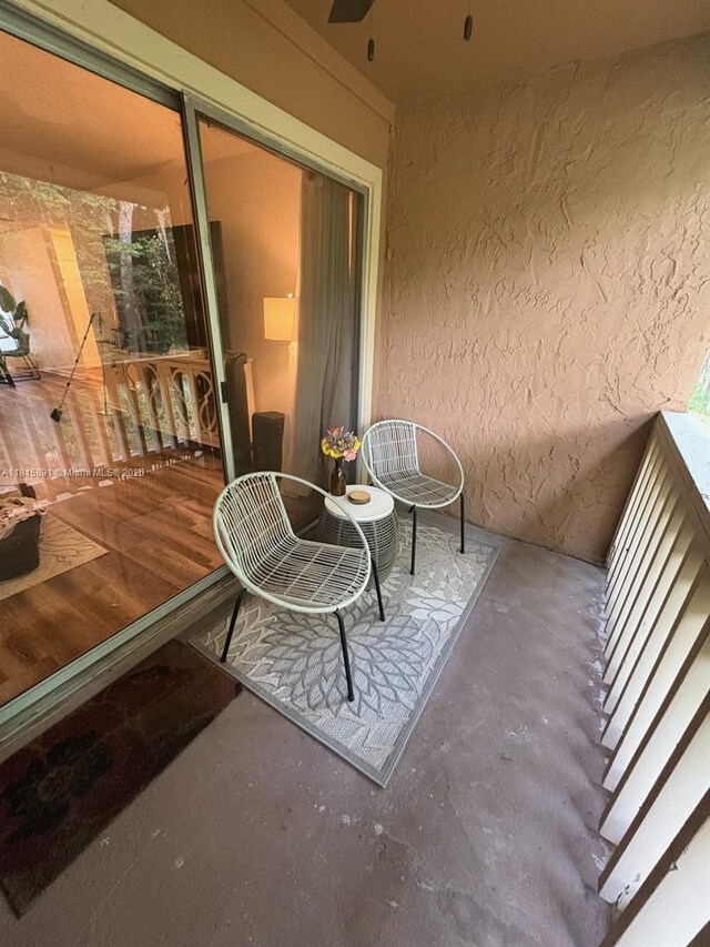 1810 NW 23rd Blvd Unit 103, Gainesville, FL 32605 - balcony featuring ceiling fan