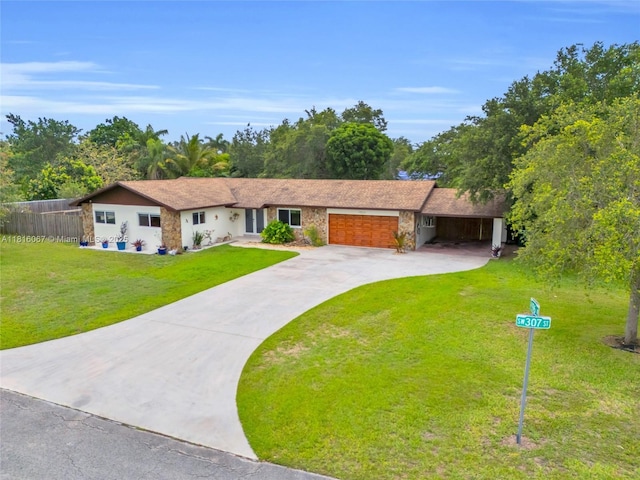 19520 SW 307th St, Homestead, FL 33030 - single story home with concrete driveway and an attached garage