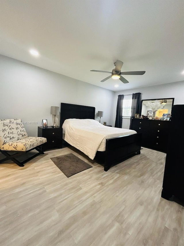 8002 Lagos De Campo Blvd Unit B-107, Tamarac, FL 33321 - bedroom featuring wood finished floors and ceiling fan