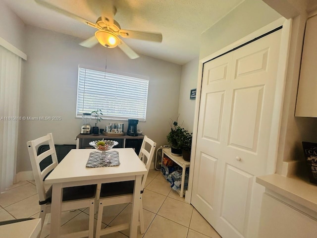 8002 Lagos De Campo Blvd Unit B-107, Tamarac, FL 33321 - dining space with light tile patterned flooring and a ceiling fan