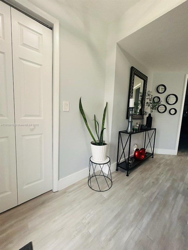 8002 Lagos De Campo Blvd Unit B-107, Tamarac, FL 33321 - hall with wood finished floors and baseboards