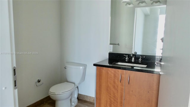 300 S Biscayne Blvd Unit 2705, Miami, FL 33131 - half bath with toilet, vanity, and baseboards