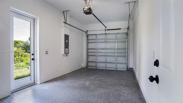 1351 Sulstone Dr, Punta Gorda, FL 33983 - garage with electric panel and a garage door opener