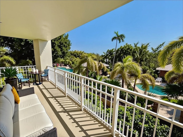 1000 Quayside Te Unit 410, Miami, FL 33138 - balcony featuring view of pool