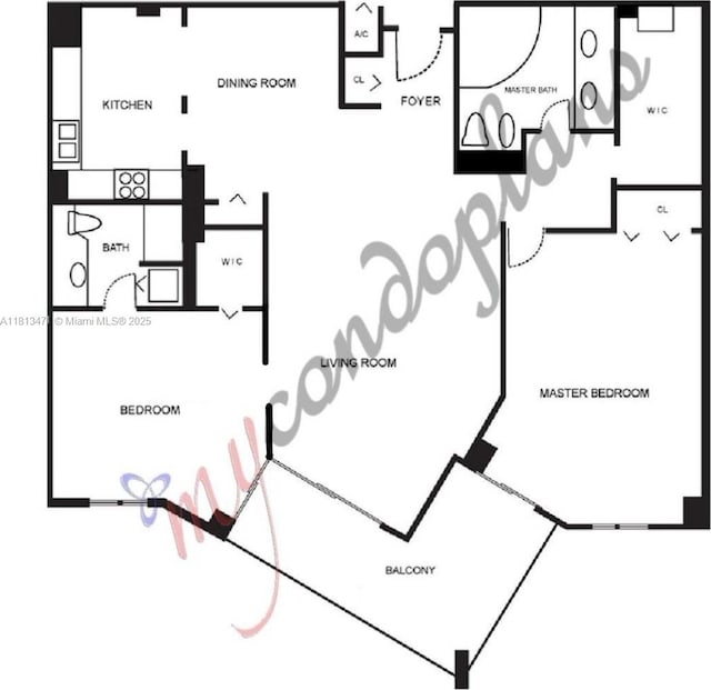 1000 Quayside Te Unit 410, Miami, FL 33138 - floor plan / room layout