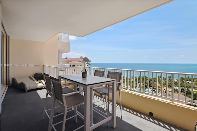 781 Crandon Blvd Unit 1802, Key Biscayne, FL 33149 - balcony featuring a water view