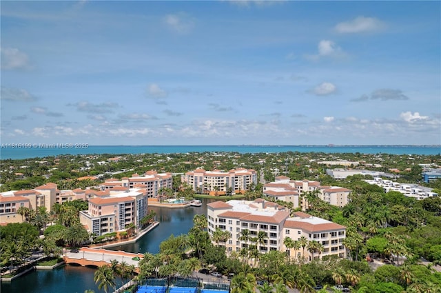 781 Crandon Blvd Unit 1802, Key Biscayne, FL 33149 - aerial view of a large body of water and apartment complex / building