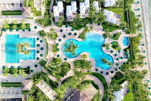 781 Crandon Blvd Unit 1802, Key Biscayne, FL 33149 - drone / aerial view of a pool