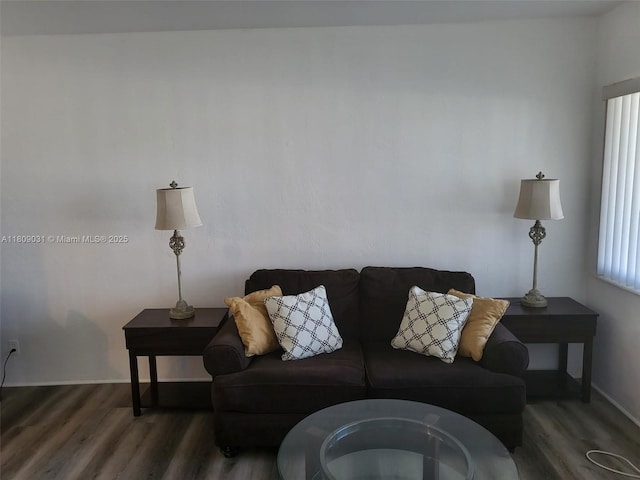 600 Layne Blvd Unit 118, Hallandale Beach, FL 33009 - living room with wood finished floors and baseboards