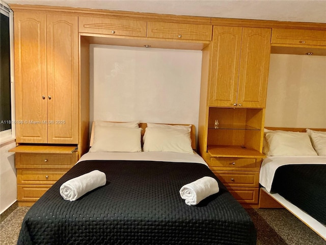 19201 Collins Ave Unit 441, Sunny Isles Beach, FL 33160 - bedroom with dark carpet and baseboards