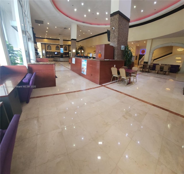 19201 Collins Ave Unit 441, Sunny Isles Beach, FL 33160 - welcome area featuring arched walkways and recessed lighting