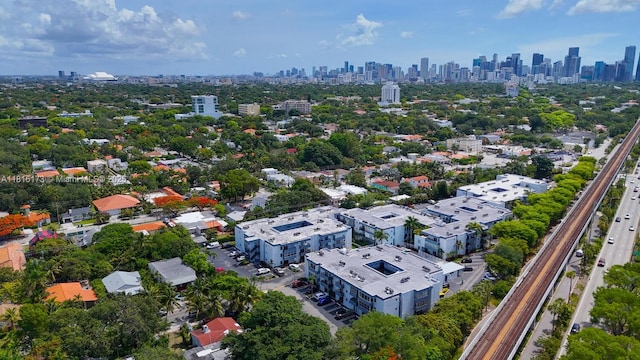 2465 SW 18th Ave Unit 3210, Miami, FL 33145 - drone / aerial view of city skyline and a highway