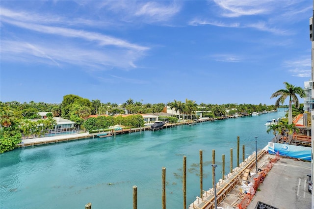 9800 W Bay Harbor Dr Unit 401, Bay Harbor Islands, FL 33154 - water view with a dock