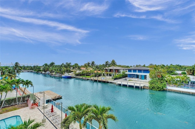 9800 W Bay Harbor Dr Unit 401, Bay Harbor Islands, FL 33154 - water view featuring a boat dock