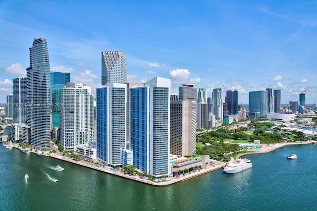 335 S Biscayne Blvd Unit 3110, Miami, FL 33131 - skyline view with a large body of water