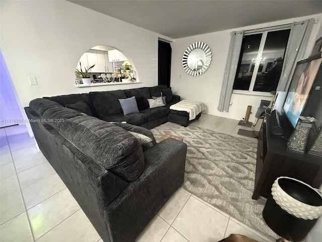 250 180th Dr Unit 159, Sunny Isles Beach, FL 33160 - living room with light tile patterned flooring