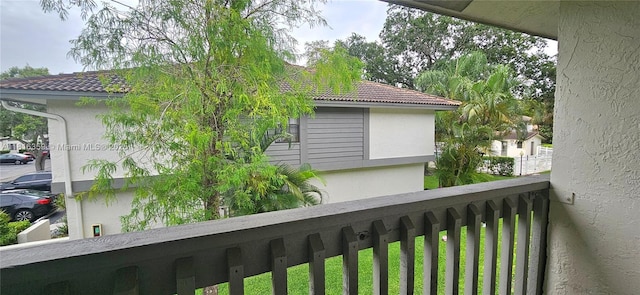 view of balcony
