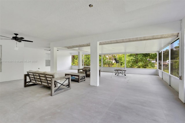 17084 N 33rd Rd N, Loxahatchee, FL 33470 - view of patio featuring an outdoor hangout area and a ceiling fan