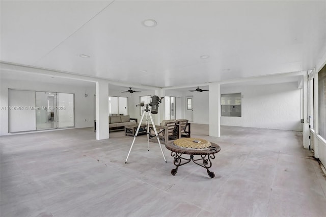 17084 N 33rd Rd N, Loxahatchee, FL 33470 - view of patio / terrace with ceiling fan and an outdoor living space