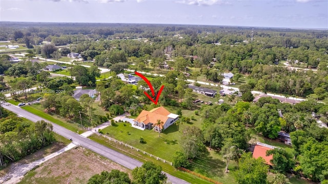 17084 N 33rd Rd N, Loxahatchee, FL 33470 - aerial view of property and surrounding area featuring a heavily wooded area
