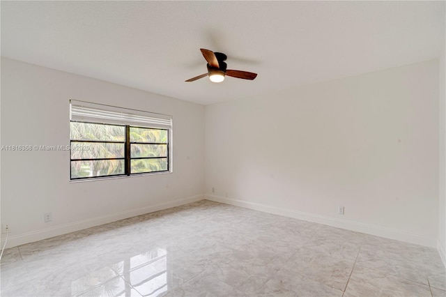 136 S Cypress Rd Unit 323, Pompano Beach, FL 33060 - empty room featuring ceiling fan and baseboards