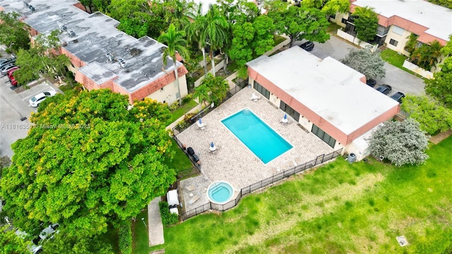 136 S Cypress Rd Unit 323, Pompano Beach, FL 33060 - drone / aerial view of a pool area