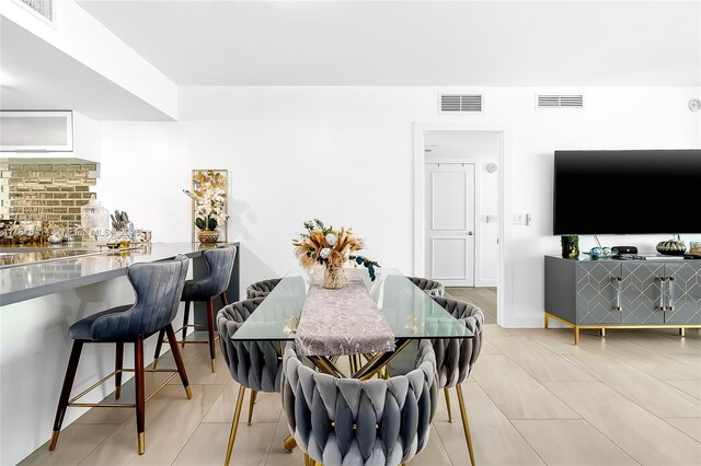 1800 S Ocean Dr Unit 2208, Hallandale Beach, FL 33009 - dining area featuring light tile patterned floors