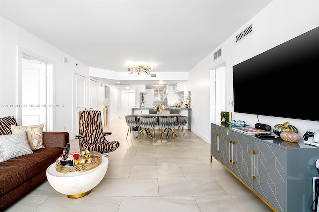 1800 S Ocean Dr Unit 2208, Hallandale Beach, FL 33009 - living area featuring light tile patterned flooring