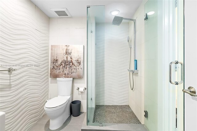 1800 S Ocean Dr Unit 2208, Hallandale Beach, FL 33009 - full bath featuring toilet, a shower stall, and tile patterned flooring