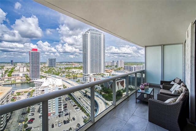 1800 S Ocean Dr Unit 2208, Hallandale Beach, FL 33009 - balcony featuring a city view and a water view